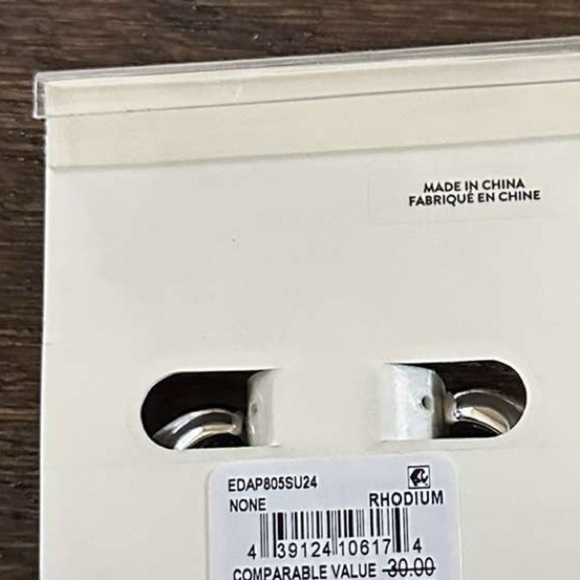 Open Edit-Wavy Molten Hoop Earrings-Gold rhodium-NWT - Picture 6 of 6